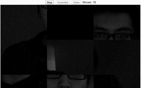 HTML5 Camera with Eight Puzzle