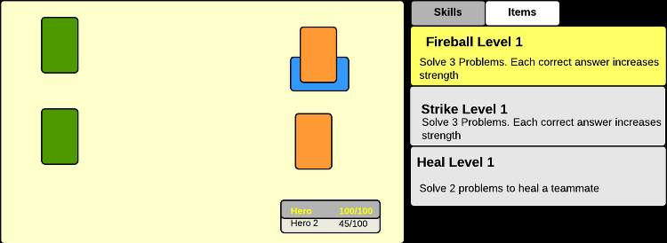 RPG Combat Mockup